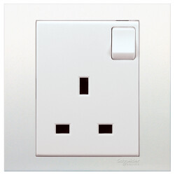 13A 1GANG SWITCHED SOCKET 250V VIVACE - Schneider Electric