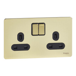13A 2G FLAT PIN SWITCHED SOCKET - Schneider Electric