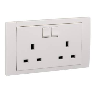 13A 2GANG SWITCHED SOCKET VIVACE - 1