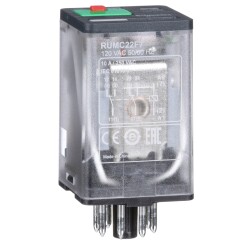 8 PIN PLUG IN RELAY 110VAC 2 C/O - Schneider Electric