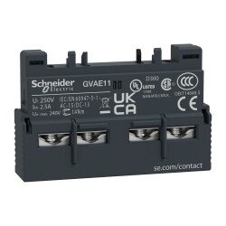 AUX CONT NO+NC FRONT MOUNT GV2 - Schneider Electric