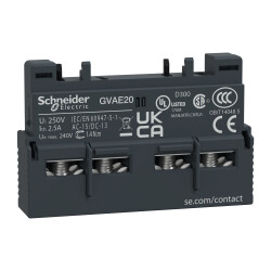AUX CONTACT 2NO FRONT MOUNT GV2 - Schneider Electric