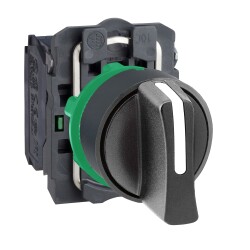 BLACK SELECTOR SWITCH DIAM 22 HANDLE 3 - Schneider Electric