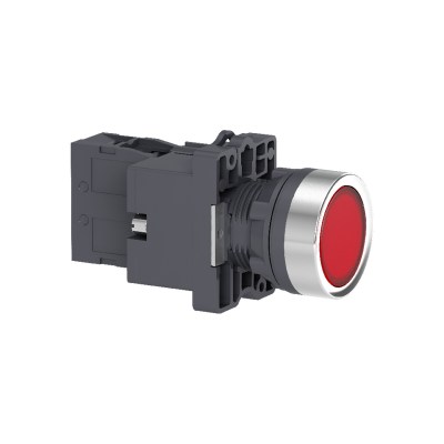 FLUSH ILLUMINATED PUSH BOTTON 220VAC WHITE - 6