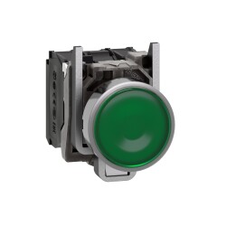 ILLUMINATED PUSH BUTTON LED 24V GREEN - Schneider Electric