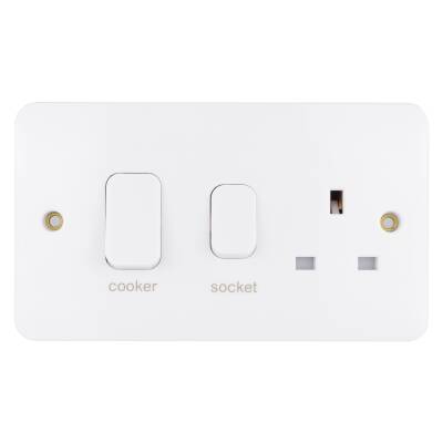 LISSE 45A DP COOKER CNTRL LED & 13A SSO - 1