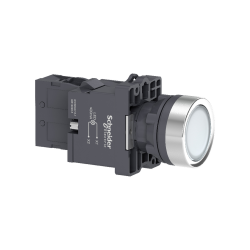 M22 PUSHBUTTON ILLUMINATED 220V AC GREEN 1NO - 2