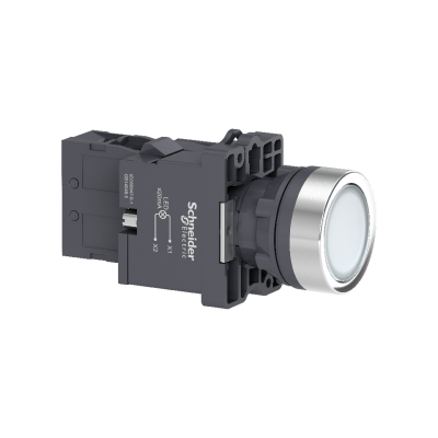 M22 PUSHBUTTON ILLUMINATED 220V AC GREEN 1NO - 4