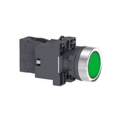 M22 PUSHBUTTON ILLUMINATED 24V AC/DC RED 1NO - 3