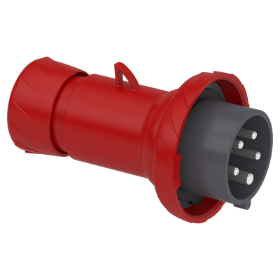 PLUG 32A 415V 5 PIN IP44 RED - 4