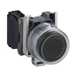 PUSH BUTTON BOOTED NO BLACK - Schneider Electric