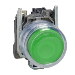 PUSH BUTTON BOOTED NO GREEN - Schneider Electric