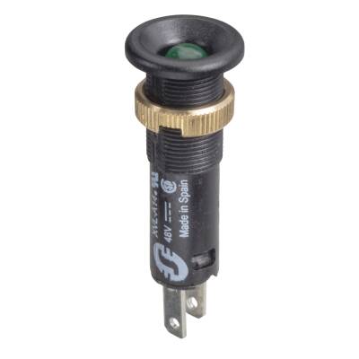 ROUND PILOT LIGHT AND 8 IP40 GREEN - 1