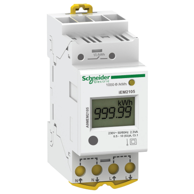 SINGLE PHASE POWER METER 63A DIRECT MODBUS - 1