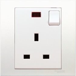 VIVACE 13A 250V 1GANG SWITCHED SOCKET WITH NEON - Schneider Electric