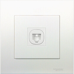 VIVACE 1GANG TELEPHONE OULET WUTH SHUTTLE - Schneider Electric