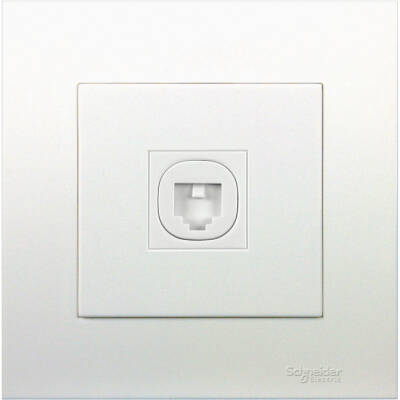 VIVACE 1GANG TELEPHONE OULET WUTH SHUTTLE - 1